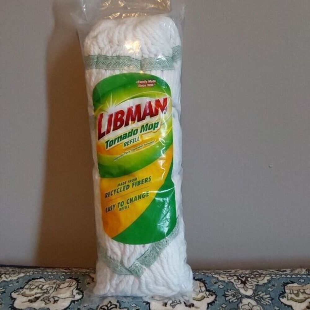 Libman Tornado Mop Easy to Change Refill Made from Recycled Fibers NIP